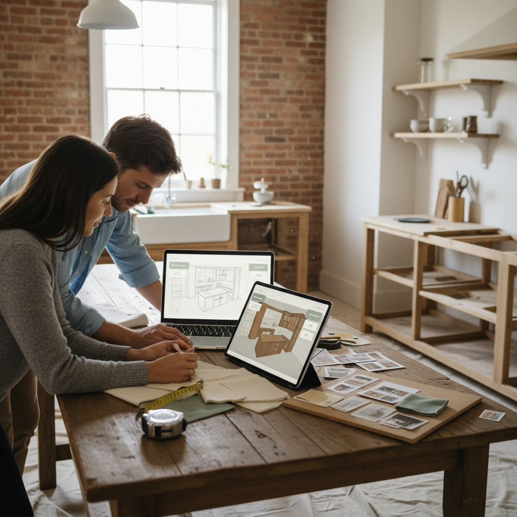 Editorial hero image illustrating: Best Free Online Kitchen Planners 2025