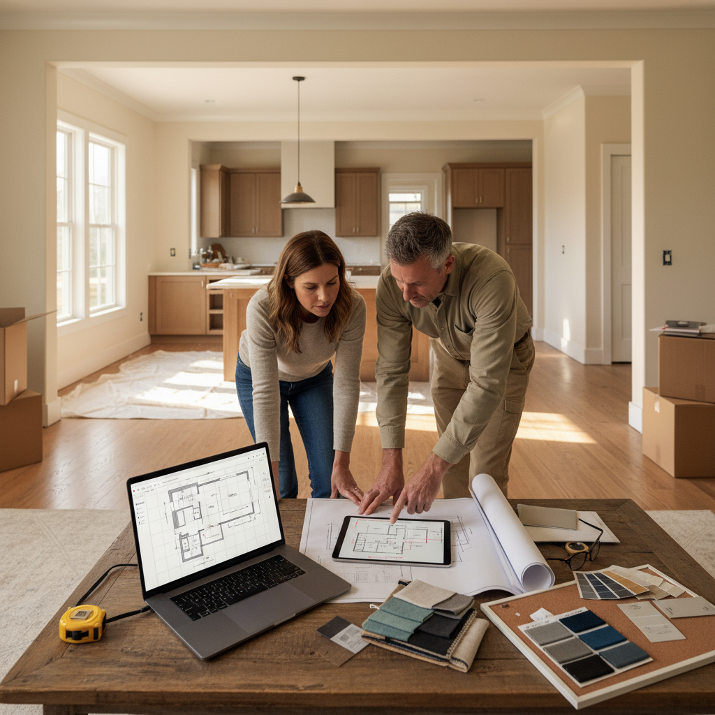 Editorial hero image illustrating: Floor Plan Maker for Contractors: Share Clear Layouts in Minutes