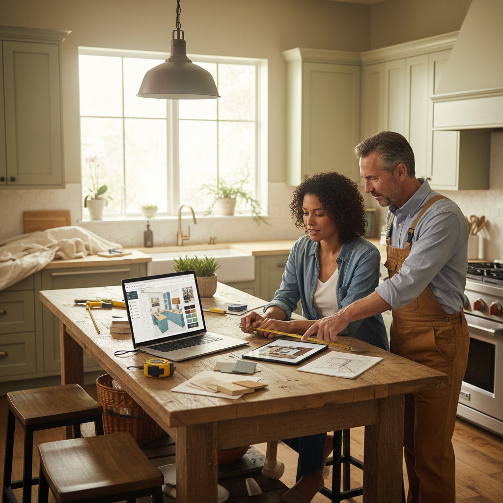 Editorial hero image illustrating: Best Free Kitchen Design Tools Online 2025