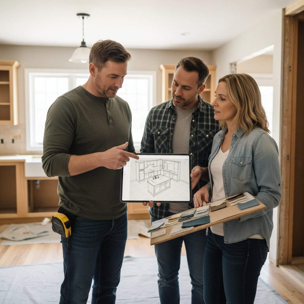 Illustration for: How to Share Your Kitchen Plan With a Contractor