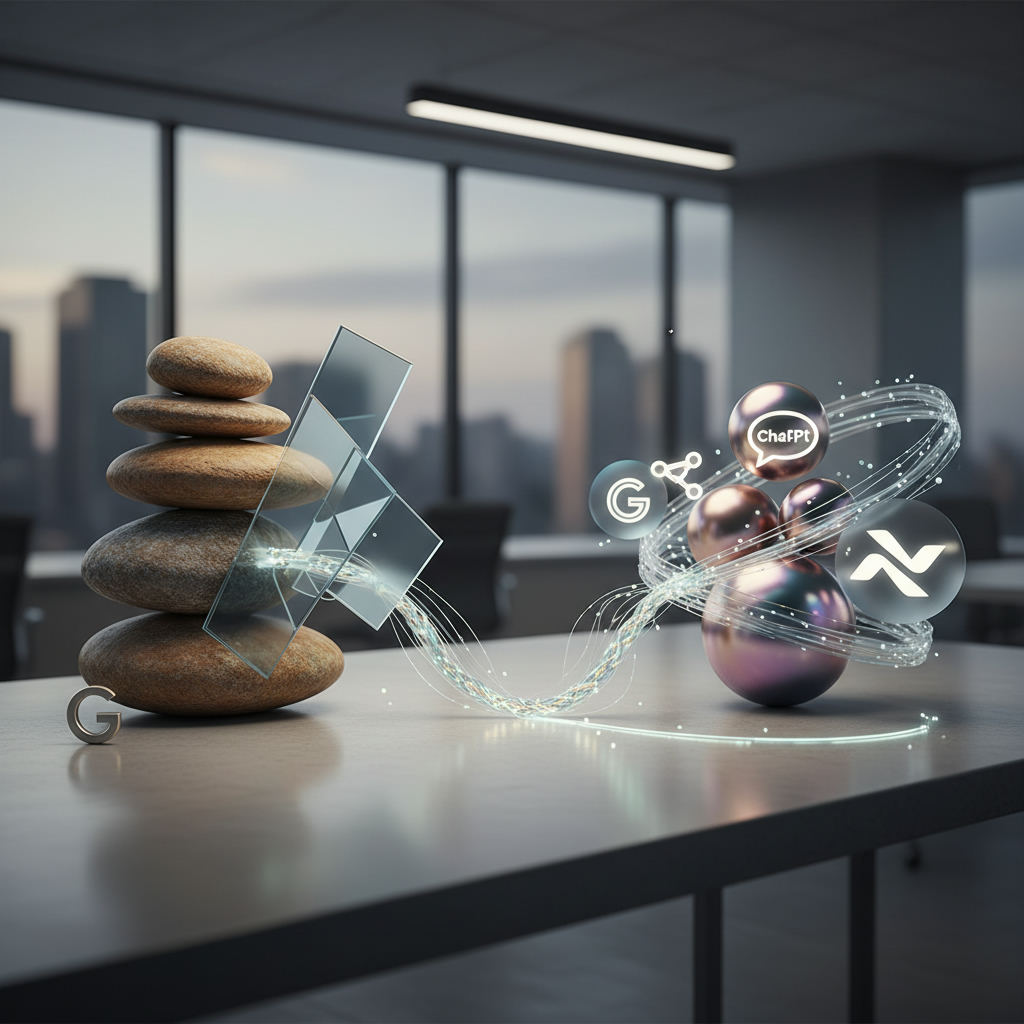 Editorial hero image illustrating: Do I Need a Separate Strategy for AI Search versus Google? The Complete Guide