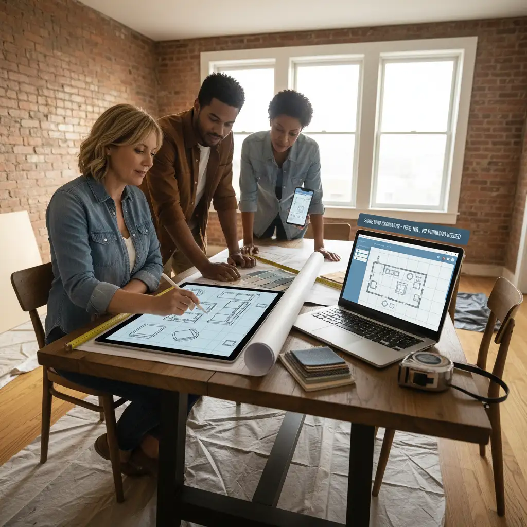 Editorial hero image illustrating: Virtual Room Layout Creator: Plan Any Room Free