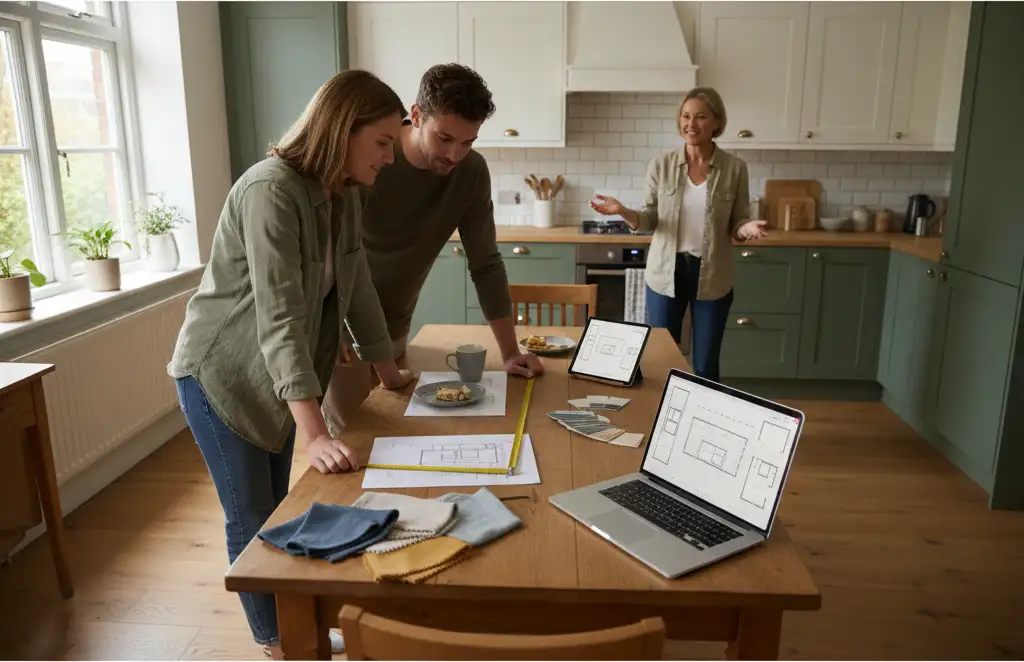 Editorial hero image illustrating: Small Kitchen Layout Ideas With Island: Will It Fit?
