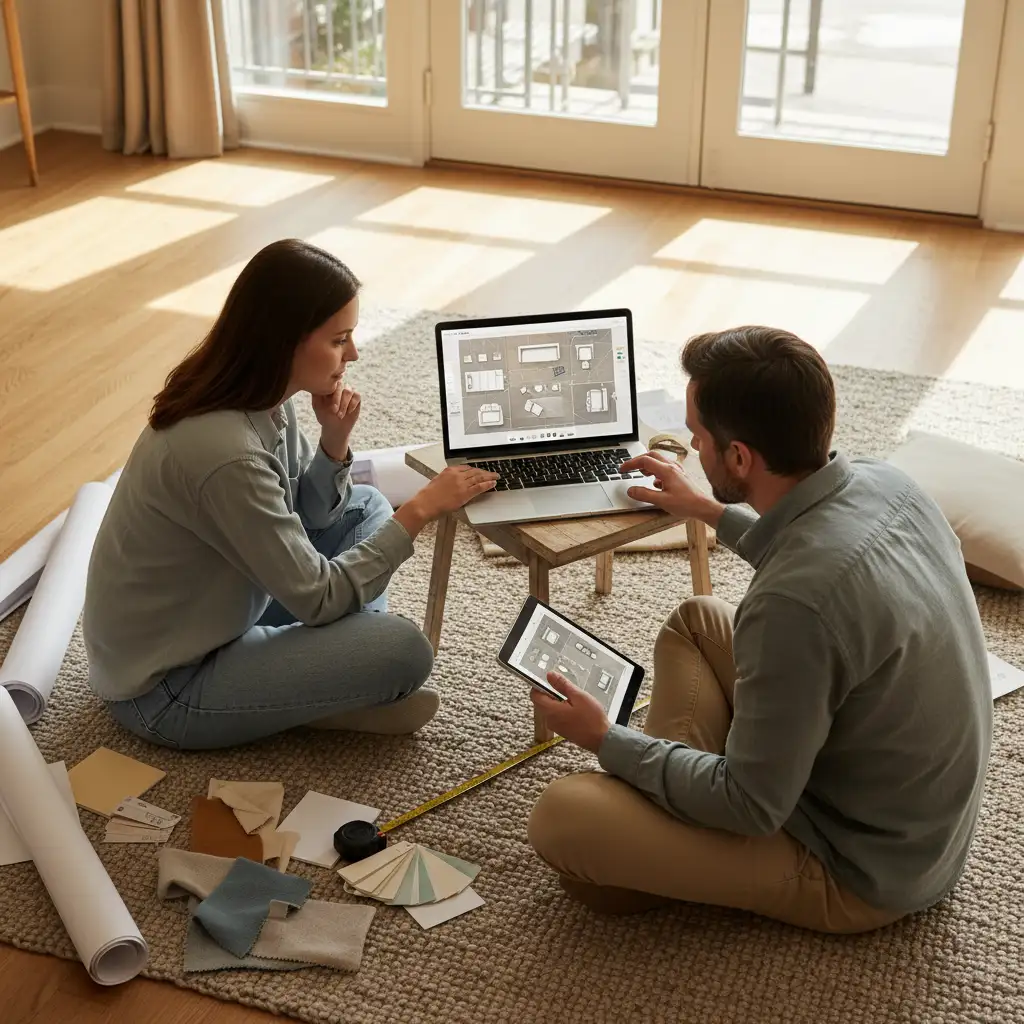 Editorial hero image illustrating: Free Furniture Arrangement Tool Online: Plan Any Room Layout in Minutes